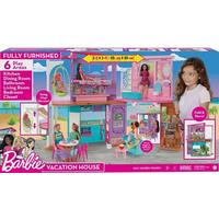 Barbie Vacation House 2 Storey Fully Furnished Barbie House With 6 Play Areas