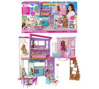 Barbie Vacation House (42 in) Dollhouse Playset with 2 Levels, 6 Rooms, Elevator Swing & 30+ Pieces, Toy for 3 Year Olds & Up