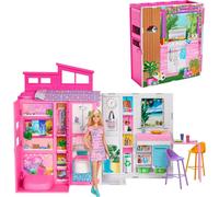 Barbie 65th Anniversary With Furniture And 4 Room Apartment Doll Pink