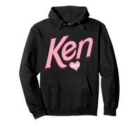 Barbie Valentine's Day Ken Love Pullover Hoodie, Adult Unisex, Black, Medium
