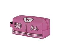 Barbie Varsity-Plus Brick Travel Toiletry Bag, Pink, 27 x 13 cm