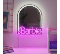 Barbie Wall Mountable LED Neon Mirror Home & Bedroom Decor