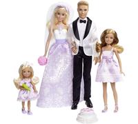 Barbie Wedding Set with Bride and Groom Dolls, Stacie,