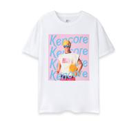 Barbie Ken Mens T-Shirt | Adults Kencore Short Sleeve Graphic Tee in White | Surfer Skater Beach Club Doll Toy Movie Apparel Top | Novelty Short-Sleeve Fashion Crewneck Merchandise Gift