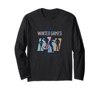 Barbie - Winter Games Retro Skate Ski Board Design Long Sleeve T-Shirt