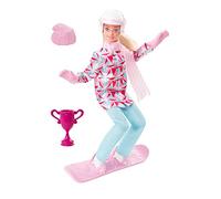 Barbie Snowboarder Posable 12" Doll with Winter Sports Outfit & Accessories