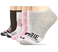 Barbie No Show Socks Womens socks, Black Assorted, 8-10 UK