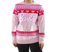 Barbie Christmas Jumper Womens | Ladies Christmas Jumpers | Womens Jumpers | Pink Medium