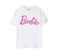 Barbie Women's Classic Logo Short Sleeved T-Shirt | White | Officially Licensed Merch | Size: 3XL Barbie White 3XL