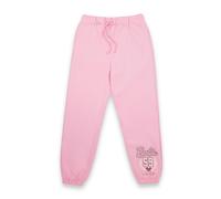 Barbie Womens Joggers in Pink | Oversized Fit Ladies Malibu Tennis Club 1959 Long Leg Graphic Bottoms | Sports Crest Vintage Style Tracksuit Sweatpants | Doll Movie Apparel Merchandise Gift for Her