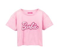 Barbie Womens/Ladies Distressed Logo Crop Top / N/A N/A NS7642