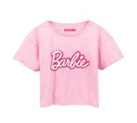 Barbie Womens/Ladies Distressed Logo Crop Top NS7642
