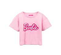 Barbie Womens Pink Logo Short Sleeved T-Shirt - Large