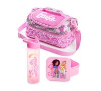 Barbie Women's Lunch Bag Bottle & Snack Pot | Pink | Official Merch Barbie Pink One Size