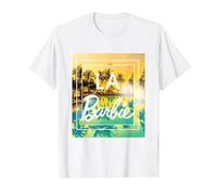 Barbie Womens Official LA Barbie T-Shirt, Men, White, X-Large