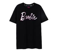 Barbie T-Shirt – Oversized Short-Sleeved – Women's Black Logo – Large