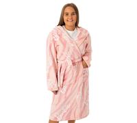Barbie Womens Pink Hooded Bathrobe - Large