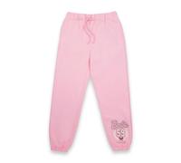 Barbie Womens Joggers in Pink | Oversized Fit Ladies Malibu Tennis Club 1959 Long Leg Graphic Bottoms | Sports Crest Vintage Style Tracksuit Sweatpants | Doll Movie Apparel Merchandise Gift for Her