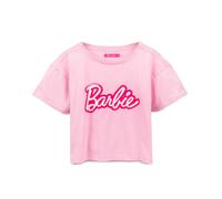 Barbie Cropped T-Shirt for Women | Ladies Fashion Doll Retro Logo Pink Crop Top Fashionista Clothing Merchandise 3X-Large