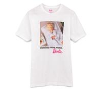 Barbie Womens White Barbie Doll Print Short Sleeved T-Shirt - Small