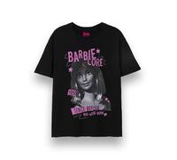 Barbie Womens T-Shirt | Ladies Core Short Sleeve Graphic Tee in Black | Pink Rock Style Since 1959 Since Before You were Born Apparel Relaxed Fit Top | Classic Doll Toy Movie Merchandise Gift
