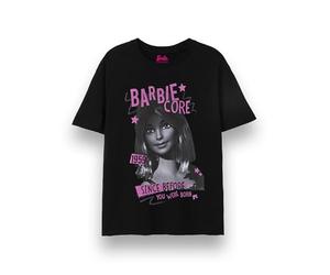 Barbie Womens T-Shirt | Ladies Core Short Sleeve Graphic Tee in Black | Pink Rock Style Since 1959 Since Before You were Born Apparel Relaxed Fit Top | Classic Doll Toy Movie Merchandise Gift