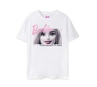 (X-Small) Barbie Short Sleeved T-Shirt (Womens White)