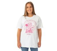 Barbie White Malibu Off Campus Short Sleeved T-Shirt Womens
