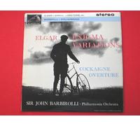 Barbirolli, John Elgar Enigma Variations LP HMV ASD548 EX/EX 1963 sleeve has writing on rear