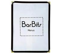 BarBits American Style A4 Menu Holder - 1 Page 2 Sides Facing Heavy Duty Display