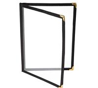 BarBits American Style A4 Menu Holder - 2 Page 4 Sides Facing Heavy Duty Display