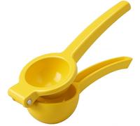BarBits Mexican Elbow Lemon Squeezer - Heavy Duty Hand Juice Extractor Press, Lime Citrus Fruit Juicer - Yellow