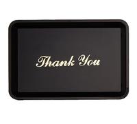 BarBits Plastic Tip Tray with Gold Thank You Print - Pack of 12