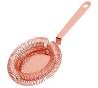 BarBits Round Cocktail Strainer - Professional Hawthorne Strainer - Copper Plated