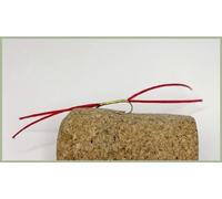 Barbless Apps bloodworm nymph,Red and Gold, Trout Flies, Size 10 Spandex favourites, Top selling. (12)