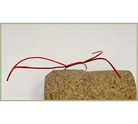 Barbless Apps bloodworm nymph, RED, Trout Flies, Size 10 Spandex favourites, Top selling. (3)