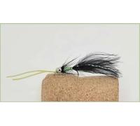 Barbless Beaded Black Kick Ass Damsel Trout Flies, size 10, choose the amount required, weighted lures (3)