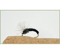 Barbless Black klinkhammer Dry Flies - choice of size and quantity, Best Emerger Flies, Parachute flies (12, 14)