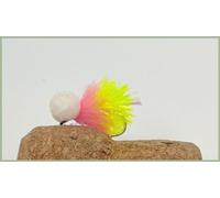 Barbless Candy Booby Blob - UV Tail, Trout Flies, Size 10 Blob Flies, Top selling Indicator Flies (12)