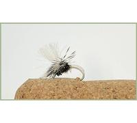 BARBLESS Dry flies, 12 x White Klinkhammers, Emergers, Size Choice Trout Flies (All Mixed) (All Mixed)