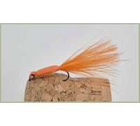 Barbless Floating Orange Foam Back Damsel Trout Flies, Size 10 Choice of quantity, surface fly, Orange lure (3)