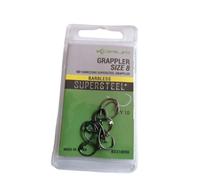 Korum Supersteel Grappler Hooks: Barbless 8