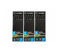 Barbless leader Matrix MXC-3 Super stop 10cm x8 Noir Taille 14