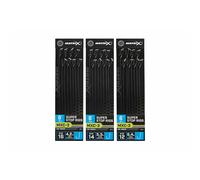 Barbless leader Matrix MXC-3 Super stop 15cm x8 Noir Taille 14