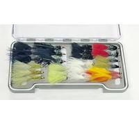 Barbless lures, trout flies, Boxed collection. 24 Barbless flies, Best Sinking Flies, Named in the description
