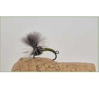 Barbless Olive CDC Klink 'n' Dink, choose a size & quantity, fly fishing (6, 14)