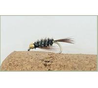 Barbless Pearl Diawl Bach Trout Flies, Goldhead Choice of size and quantity excellent nymph pattern for fly fishing (3, 12)
