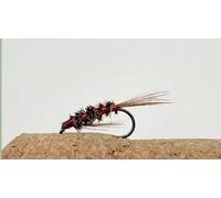 Barbless Red Diawl Bach Trout Flies Choice of size and quantity excellent nymph pattern for fly fishing (12, Mixed)