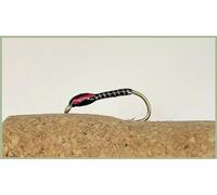 Barbless Red quill buzzers, trout flies, Black, choice of size and quantity, Best Buzzer flies, Top selling buzzer fishing flies (3, 12)