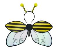 Barbotimer Women Girls Halloween Ladybug Bee Costume Wings and Headband Set | Ladybird Bumble Bee Costumes For Adults Kids Insect Fancy Dress Cute Halloween Cosplay Costume Accessories
